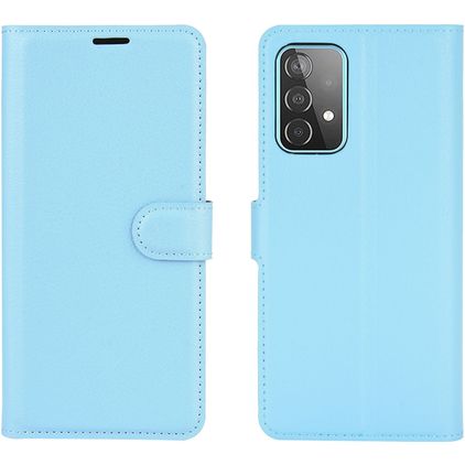 Mobigear Classic Samsung Galaxy A52s 5G Pungetui med Seddelrum - Blå