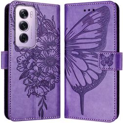Mobigear Butterfly OPPO Reno 12 Pro Wallet case - Purple