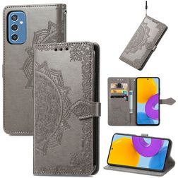 Mobigear Mandala Samsung Galaxy M52 Capa livro Carteira - Cinzento