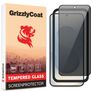 GrizzlyCoat Easy Fit Samsung Galaxy S25 Edge Szkło hartowane Ochrona ekranu Filtr prywatyzujący - Kompatybilna z etui + Ramka montażowa - Czarny