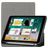 Mobigear Tri-Fold Gel iPad 6 (2018) TPU / Kunstlæder Pungetui + Stylus-holder - Grå