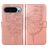 Mobigear Butterfly Google Pixel 9 Pungetui med Seddelrum - Rosaguld