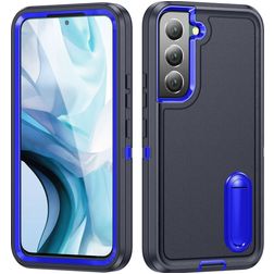 Mobigear Rugged Stand Samsung Galaxy S23 Plástico rígido Capa traseira Antichoque com suporte - Azul escuro