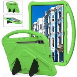 Mobigear AeroArmor Samsung Galaxy Tab S10 Ultra Tabletcover til børn med håndtag + Stylus-holder - Grøn