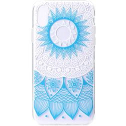 Mobigear Design iPhone XS Max Flexibel TPU Skal - Mandala Blue
