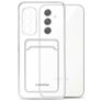 Mobilize Gelly Card Transparentní Samsung Galaxy A54 Flexibilní TPU Zadní kryt s kapsou na karty - Průhledná