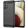 Mobigear Brushed Slim Samsung Galaxy A04s Joustava TPU Suojakuori - Musta