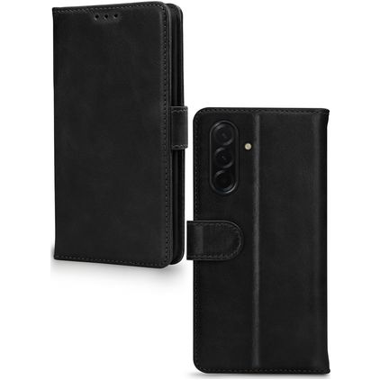 Mobilize Wallet Samsung Galaxy A56 Ægte læder Pungetui med Seddelrum - Sort