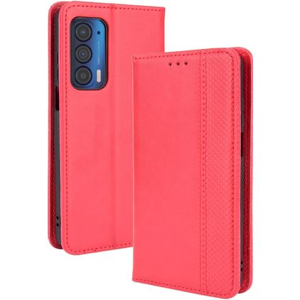 Mobigear Sensation Motorola Edge (2021) Funda tipo libro Cartera - Rojo