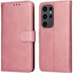 Mobigear Wallet Samsung Galaxy S24 Ultra Pungetui med Seddelrum - Rosaguld