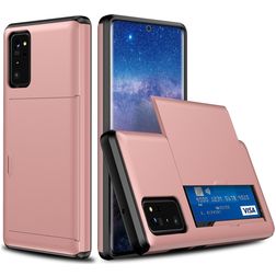 Mobigear Rugged Credit Card Case Rose Gold Samsung Galaxy Note 20