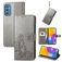 Mobigear Clover Samsung Galaxy M52 Wallet case - Grey