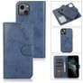 Mobigear Wallet iPhone 13 Cover Aftageligt 2-i-1-pungetui med Seddelrum - Mørkeblå