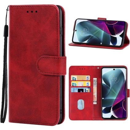 Mobigear Wallet Motorola Moto G200 5G Wallet case - Red