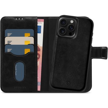 Mobilize MagSafe Gelly Wallet iPhone 16 Pro Max 2-in-1-lompakkokotelo irrotettavalla kuorella + Setelitasku - Musta