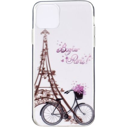 Mobigear Design iPhone 11 Pro Max Joustava TPU Suojakuori - Eiffel Tower