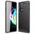 Mobigear Brushed Slim Motorola Edge 20 Fleksibel TPU Bagsidecover - Sort
