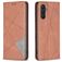 Mobigear Rhombus Slim Samsung Galaxy A24 Plånboksfodral - Brun