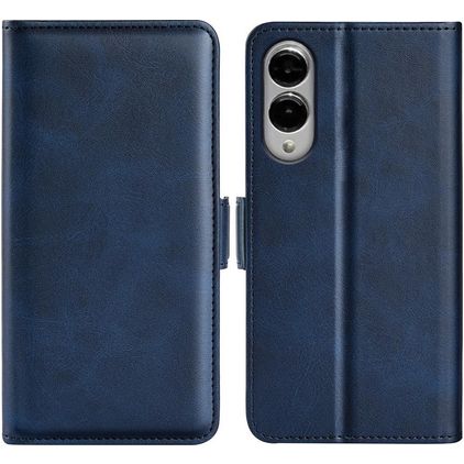 Mobigear Slim Magnet Samsung Galaxy S25 Edge Funda tipo libro Cartera - Azul oscuro