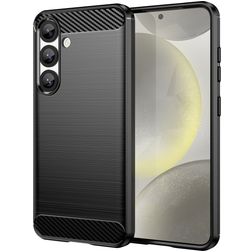 Mobigear Brushed Slim Samsung Galaxy S25 Flexible TPU Back cover - Black