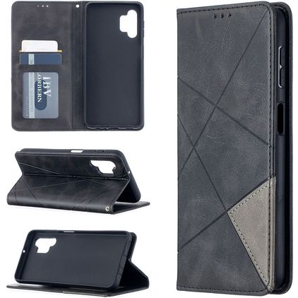 Mobigear Rhombus Slim Samsung Galaxy A32 5G Pungetui - Sort