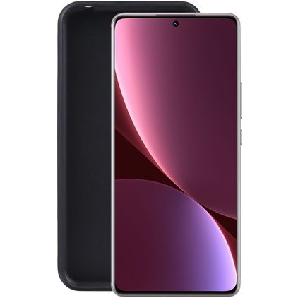 Mobigear Colors Xiaomi 12 Lite TPU flexível Capa traseira - Preto
