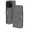 Mobiparts Classic Wallet MagSafe iPhone 16 Pro Cover a libro portafoglio - Granite Grey