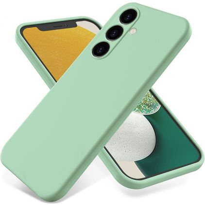 Mobigear Rubber Touch Samsung Galaxy S24 FE Silikone Bagsidecover - Grøn