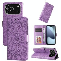 Mobigear Sunflower iPhone 17 Pro Wallet case - Purple
