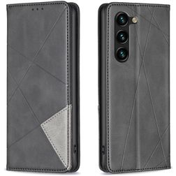 Mobigear Rhombus Slim Samsung Galaxy S25 Plus Capa livro - Preto