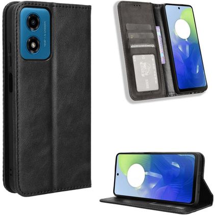 Mobigear Sensation Motorola Moto E14 Funda tipo libro Cartera - Negro