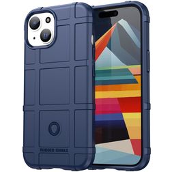 Mobigear Rugged Shield iPhone 15 Flexible TPU Back cover Shockproof - Blue