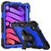 Mobigear SureGrip Xtreme iPad Mini 6 (2021) Pouzdro Plast / Silikon Zadní kryt + Držák na stylus + Ramenní popruh + Stojánek - Černá / Modrá