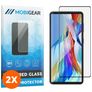 Mobigear Curved LG Wing Cristal templado Protector de pantalla - Compatible con fundas - Negro (pack de 2)