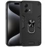 Mobigear Armor Ring Motorola Moto G84 Plástico rígido Capa traseira Antichoque com anel - Preto
