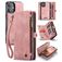 CaseMe 008 iPhone 16 Plus Funda tipo libro 2 en 1 con carcasa extraíble Cartera - Rosa