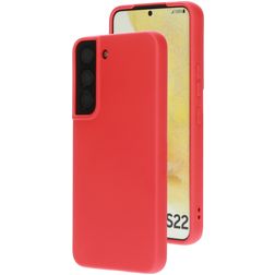 Mobiparts Samsung Galaxy S22 Silikone Bagsidecover - Scarlet Red