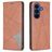 Mobigear Rhombus Slim Samsung Galaxy S26 Pungetui - Brun