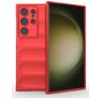 Mobigear Bumpy Samsung Galaxy S24 Ultra Fleksibel TPU Bagsidecover - Rød