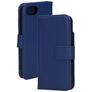 Mobiparts iPhone 17e MagSafe Piel auténtica Funda tipo libro Cartera - Azul