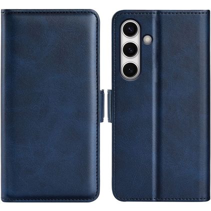Mobigear Slim Magnet Samsung Galaxy S24 FE Wallet case - Dark Blue
