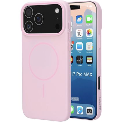 Mobiparts Slim Line iPhone 17 Pro Max MagSafe Hardcase Etui plecki - Blush Pink