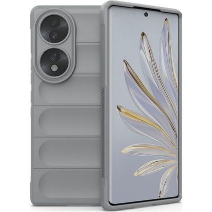 Mobigear Bumpy HONOR 70 TPU flessibile Back cover - Grigio