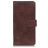 Mobigear Croco Motorola One Fusion Plus Wallet case - Brown