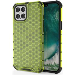 Mobigear Honeycomb iPhone 12 Mini Hardcase Back cover Antiurto - Verde