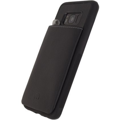 Mobilize Gelly Card Samsung Galaxy S8 TPU flexível Capa traseira com porta-cartões - Preto
