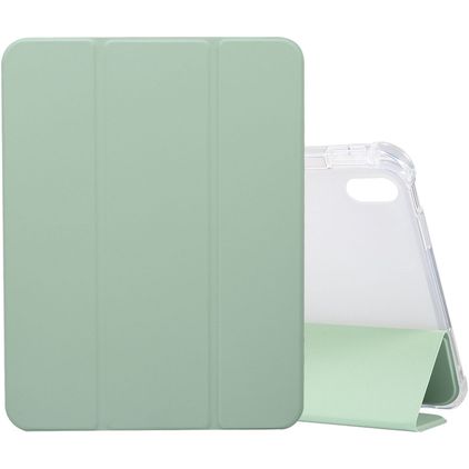 Mobigear Tri-Fold Gel iPad 10 (2022) TPU / Kunstlæder Pungetui + Stylus-holder - Grøn