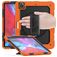 Mobigear SureGrip Xtreme iPad Air 13 Inch (2024) Case Plastic / Silicone Back cover + Stylus Holder + Shoulder Strap + Stand - Orange