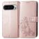 Mobigear Clover Google Pixel 9 Pro XL Etui z klapką typu portfel - Różowe złoto