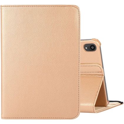 Mobigear DuoStand iPad Mini 7 (2024) Roterande Plånboksfodral - Guld